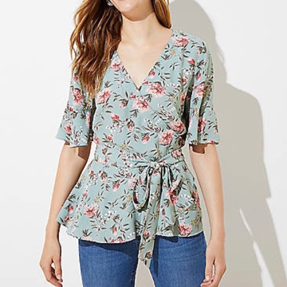 NWOT LOFT WRAP TOP